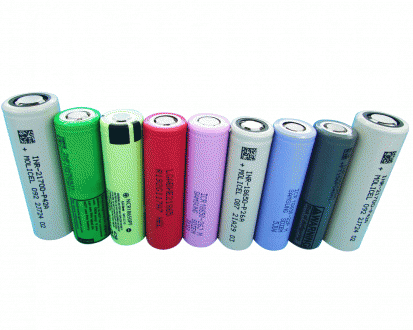 Part of imported 18650 batteries